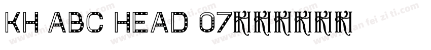 KH ABC HEAD 07字体转换